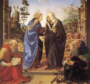 Virgin Marie besokelse with St. Nicholas and St. Antonius